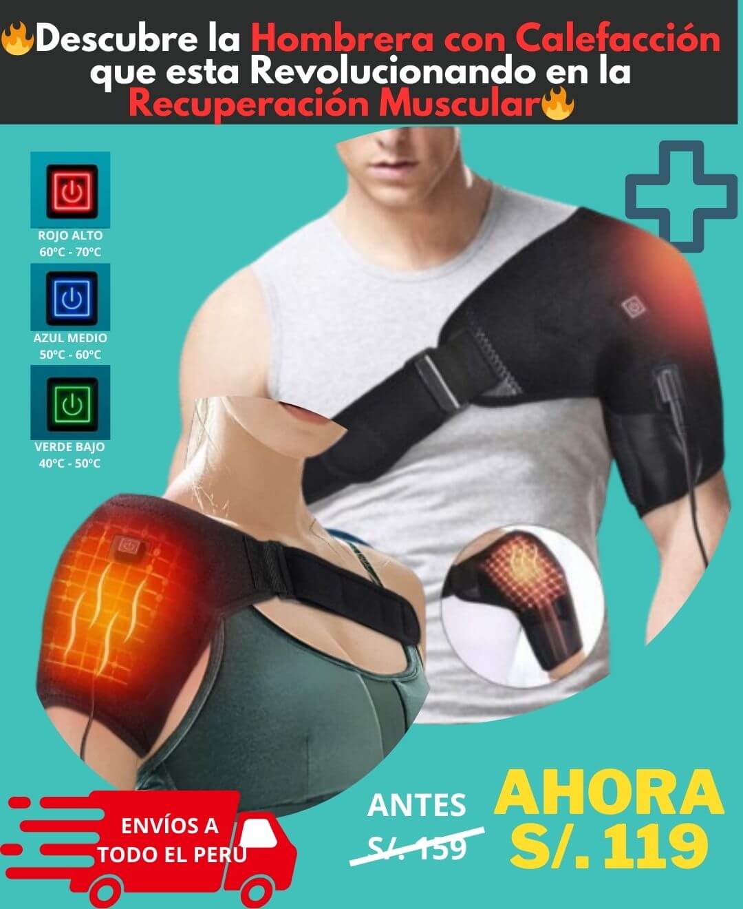 🔥HOMBRERA CON CALEFACCIÓN🔥