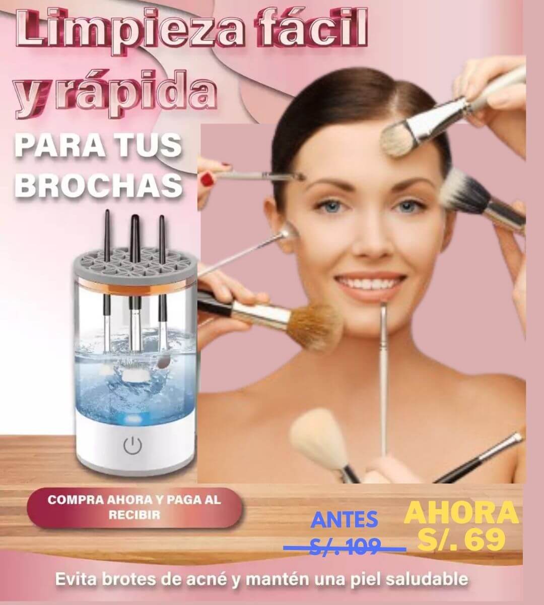 🌈 LIMPIADOR DE BROCHAS DE MAQUILLAJE 💋