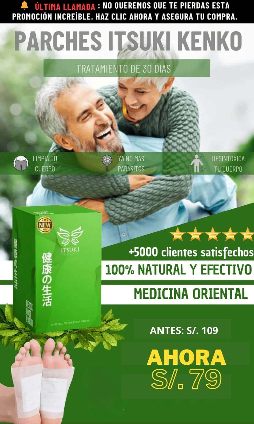 PARCHE ITSUKI KENKO DETOX x 30 UNIDS