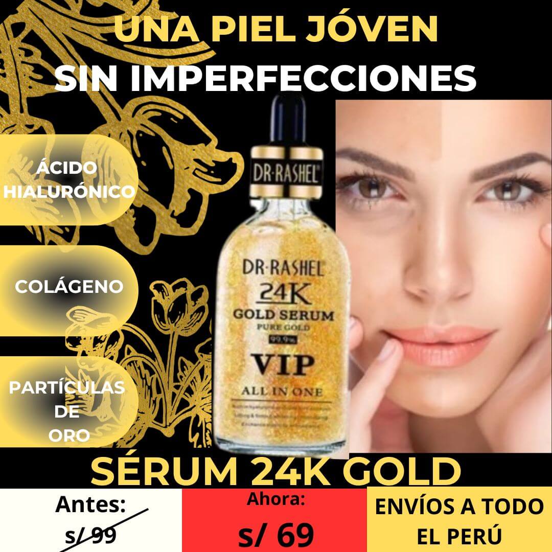 SÉRUM 24 GOLD DR. RASHEL- ACIDO HIALURÓNICO - COLÁGENO