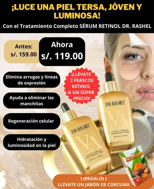 DÚO ANTIAGE: 2 SÉRUM RETINOL DR. RASHEL+REGALO