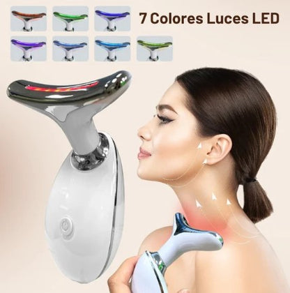LUMISKIN PRO: MASAJEADOR FACIAL LUZ LED 7 COLORES
