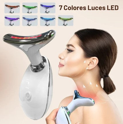 LUMISKIN PRO: MASAJEADOR FACIAL LUZ LED 7 COLORES
