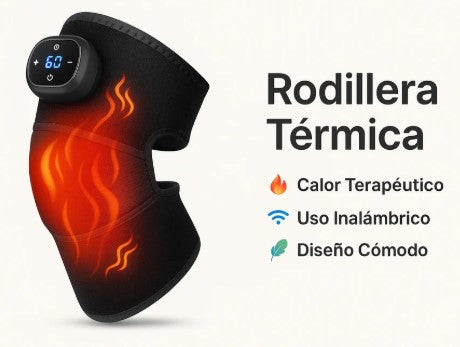 RODILLERA TÉRMICA CON TERAPIA DE CALOR Y VIBRACIÓN