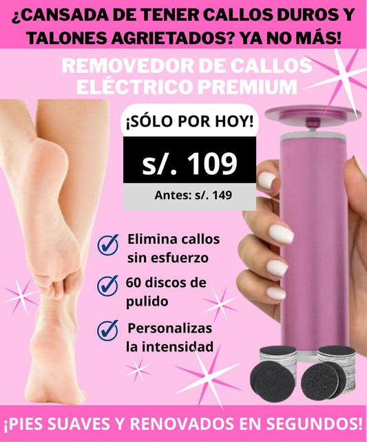 REMOVEDOR DE CALLOS PREMIUM + 60 REPUESTOS