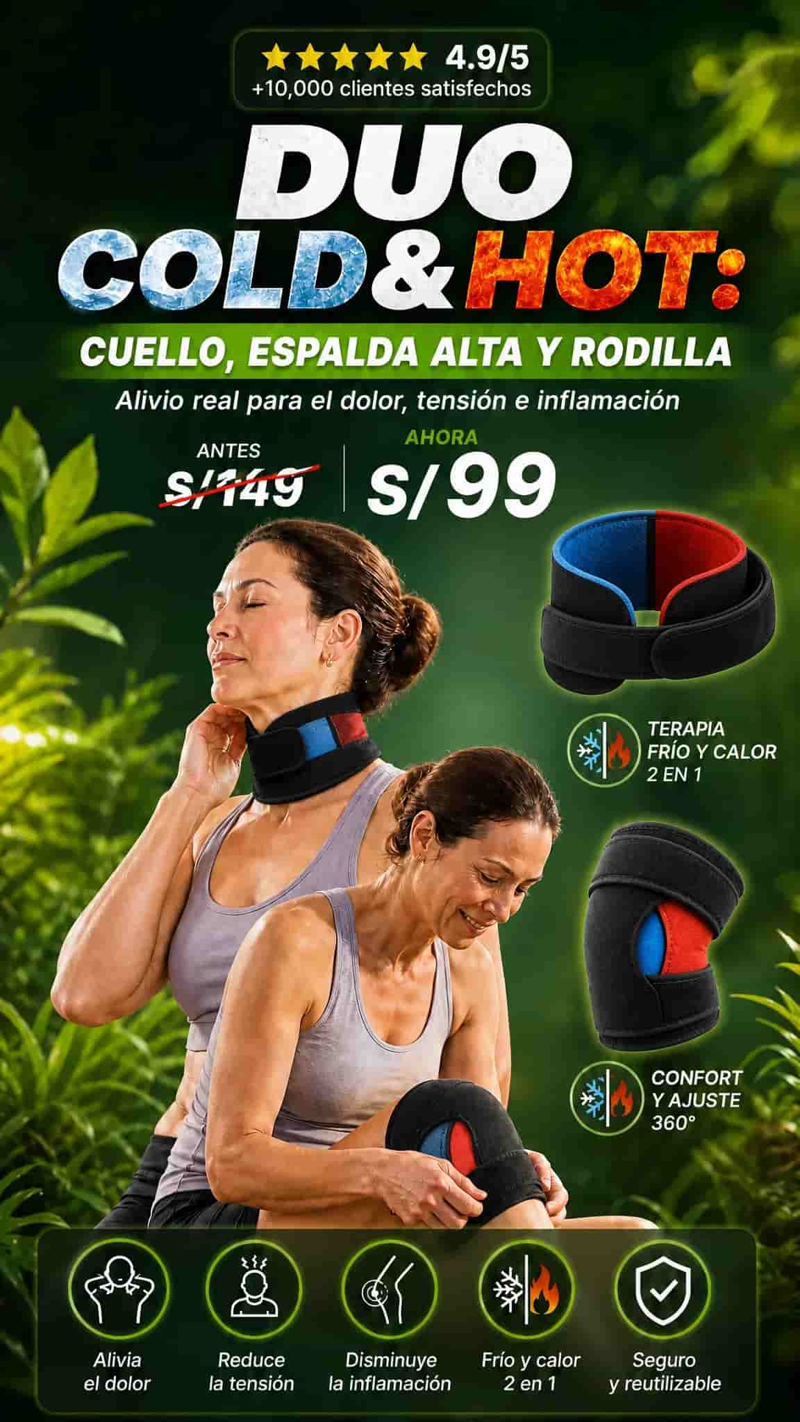 DÚO COLD & HOT: CUELLO - ESPALDA - RODILLA