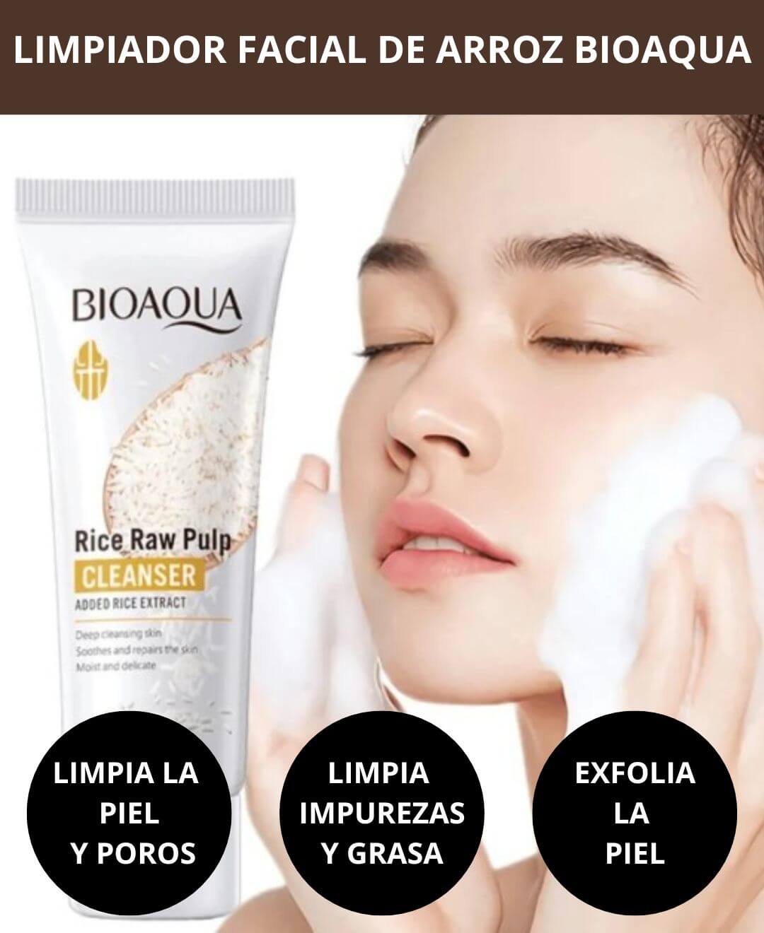 LIMPIADOR FACIAL DE ARROZ BIOAQUA