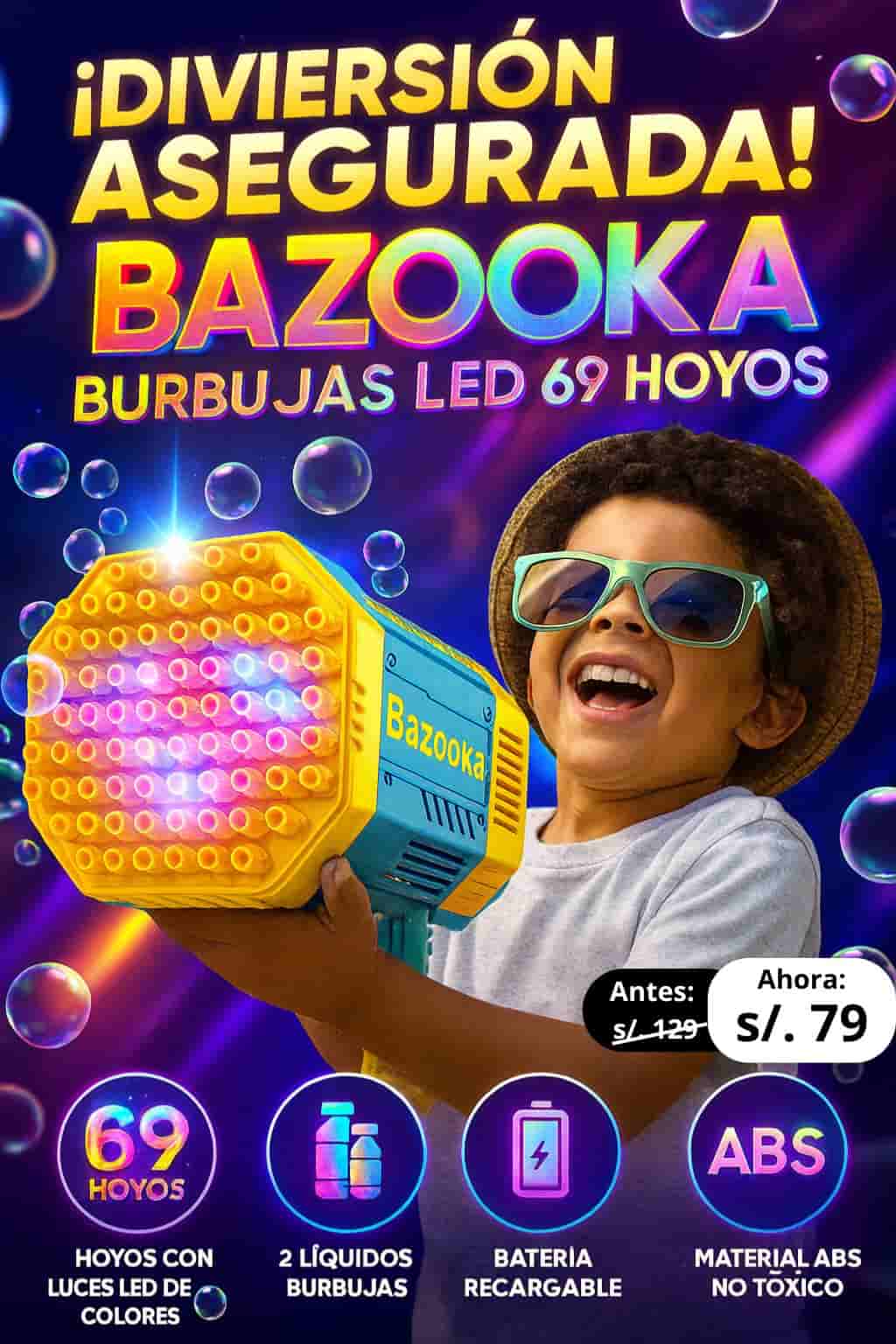 BAZOOKA 69 HOYOS BURBUJAS ROCKET