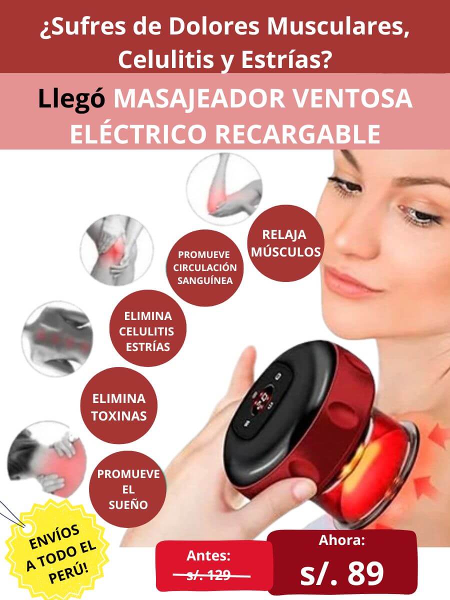 MASAJEADOR VENTOSA ELÉCTRICO RECARGABLE