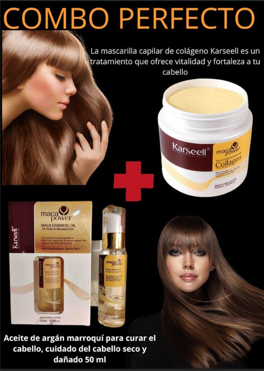 COMBO KARSEELL: MASCARILLA COLÁGENO + ACEITE ARGÁN