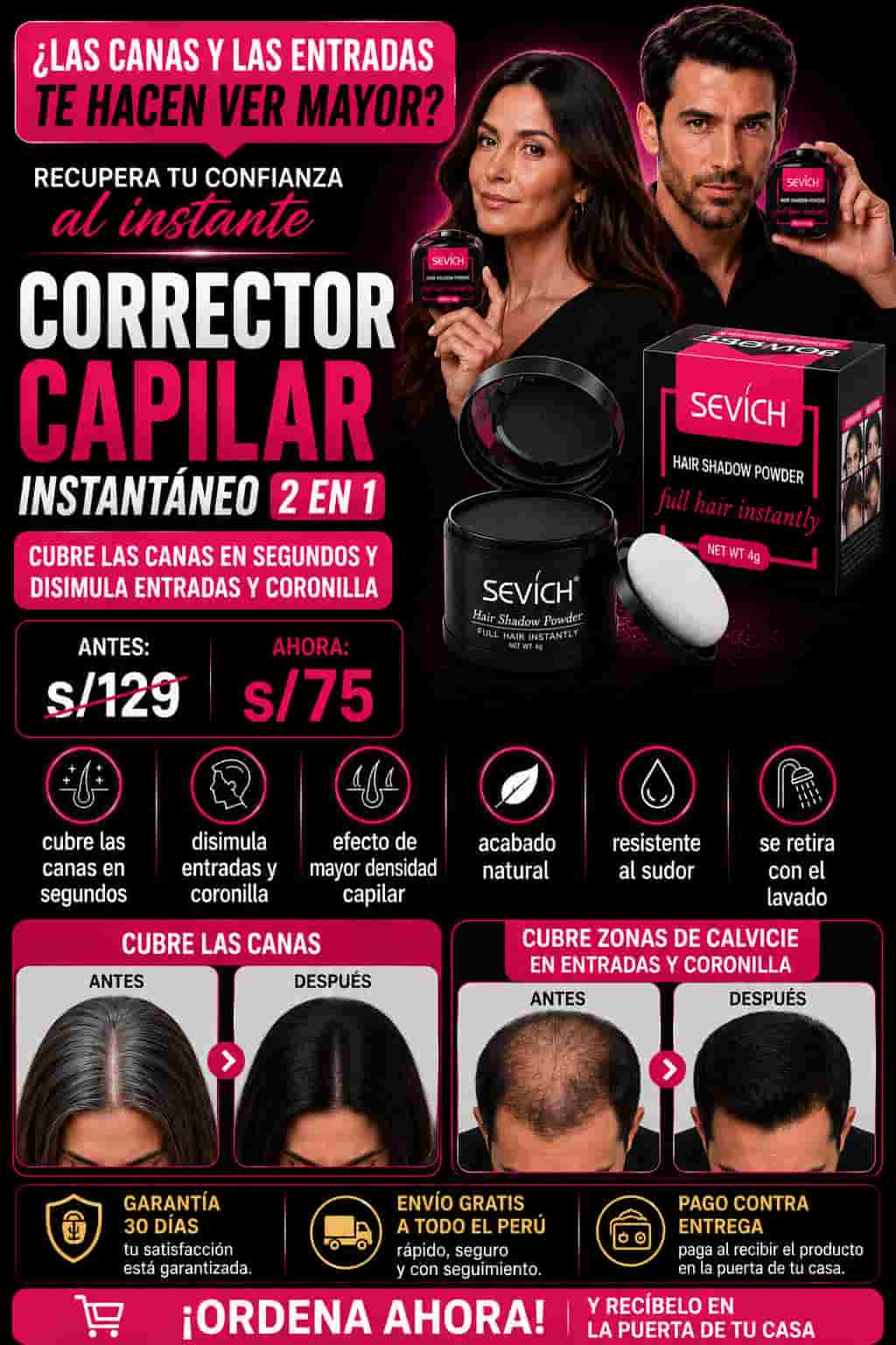 CORRECTOR CAPILAR INSTANTANEO 2 EN 1 SEVICH